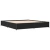 vidaXL Bed Frame without Mattress Black 160x200 cm