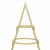 vidaXL Metal Christmas Tree with Stand Gold 125 cm Powder-coated steel