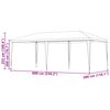 vidaXL Party Tent Red 600 x 300 x 255 cm PE and Steel