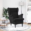 vidaXL Armchair Black Velvet