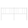 vidaXL Metal Headboard White 200 cm