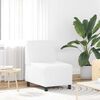 vidaXL Modular Sofa Unit Armless White 55 x 74 x 82 cm Faux Leather