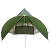 vidaXL Teepee Tent with Roof Green and Grey 415 x 415 x 247 cm