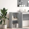 vidaXL Bookcase Grey Sonoma 40x30x77 cm Engineered Wood