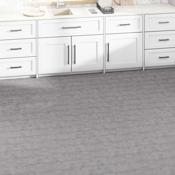 vidaXL Flooring Planks 36 pcs Cement Brown 5.02 m&sup2; PVC