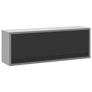 vidaXL Tool Cabinet with Storage Black and Grey 100 x 25 x 35 cm