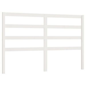 vidaXL Bed Headboard White 166x4x100 cm Solid Wood Pine