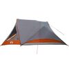 vidaXL Family Tent Cabin 6-Person Grey Waterproof