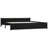 vidaXL Bed Frame without Mattress with Drawers Black Super King