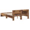 vidaXL Bed Frame with Headboard Old Wood 135 x 190 cm Engineered Wood