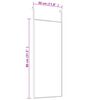vidaXL Door Mirror Black 30x80 cm Glass and Aluminium