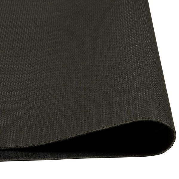 vidaXL Kitchen Rug Washable Cup Black 45x150 cm Velvet