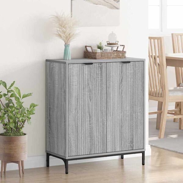 vidaXL Sideboard Grey Sonoma 69.5 x 33 x 82 cm Engineered Wood