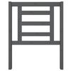 vidaXL Bed Headboard Grey 81x4x100 cm Solid Wood Pine