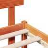 vidaXL Bed Frame with Headboard Brown 150 x 200 cm Solid Pine wood