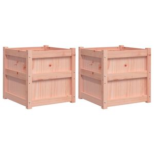 vidaXL Garden Planters 2 pcs Solid Wood Douglas