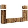 vidaXL 8 Piece TV Cabinet Set Wall-mounted Old Wood Engineered Wood