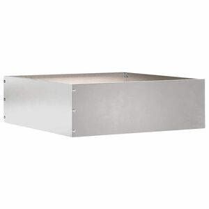vidaXL Lawn Edging 40 x 40 x 13 cm Stainless Steel Silver