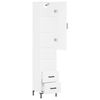 vidaXL Highboard White 34.5x34x180 cm Engineered Wood