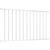 vidaXL Fence Panel Powder-coated Steel 1.7x0.75 m White