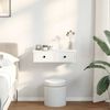 vidaXL Wall Shelf with Drawers White 60x28x15 cm Engineered Wood