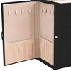 vidaXL Jewellery Box 5-Layer with Mirror Lockable Black