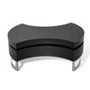 vidaXL Coffee Table Shape-Adjustable High Gloss Black