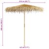 vidaXL Bamboo Garden Parasol with Banana Leaf Roof 210 cm