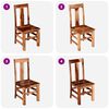 vidaXL Dining Chairs 2 pcs Solid Acacia Wood