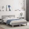 vidaXL Bed Frame without Mattress Grey Sonoma 135x190 cm Double