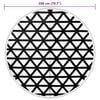 vidaXL Outdoor Carpet ARAKIL Black &Oslash;200 cm PP