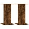 vidaXL Plant Stands 2 pcs Smoked Oak 30x30x60 cm Engineered Wood