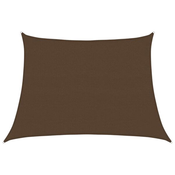 vidaXL Sunshade Sail 160 g/m&sup2; Brown 4/5x3 m HDPE