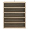 vidaXL Shoe Cabinet Sonoma Oak 60x35x70 cm Engineered Wood
