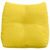 vidaXL Back Pillow Light Yellow 45 x 24 x 50 cm Fabric