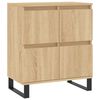 vidaXL Sideboards 3 pcs Sonoma Oak Engineered Wood