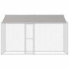 vidaXL Dog Cage Silver 400 x 200 x 256 cm Galvanised Steel