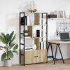 vidaXL Bookshelf Sonoma Oak 80 x 30 x 155.5 cm Engineered Wood