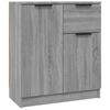 vidaXL Sideboards 2 pcs Grey Sonoma 60x30x70 cm Engineered Wood
