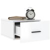 vidaXL Wall-mounted Bedside Cabinets 2 pcs High Gloss White 35x35x20 cm