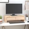 vidaXL Monitor Stand 50x27x15 cm Solid Wood Pine