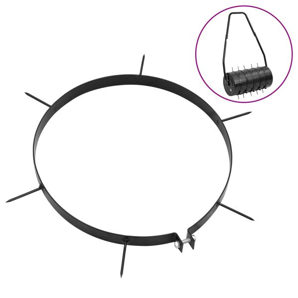 vidaXL Lawn Aerator Clamps 5 pcs with Spikes Ø 30 cm Iron