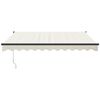 vidaXL Retractable Awning Cream 3.5x2.5 m Fabric and Aluminium