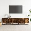 vidaXL TV Cabinet Smoked Oak 180x34x41 cm Engineered Wood