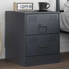 vidaXL Bedside Cabinet Anthracite 34.5x39x44 cm Steel