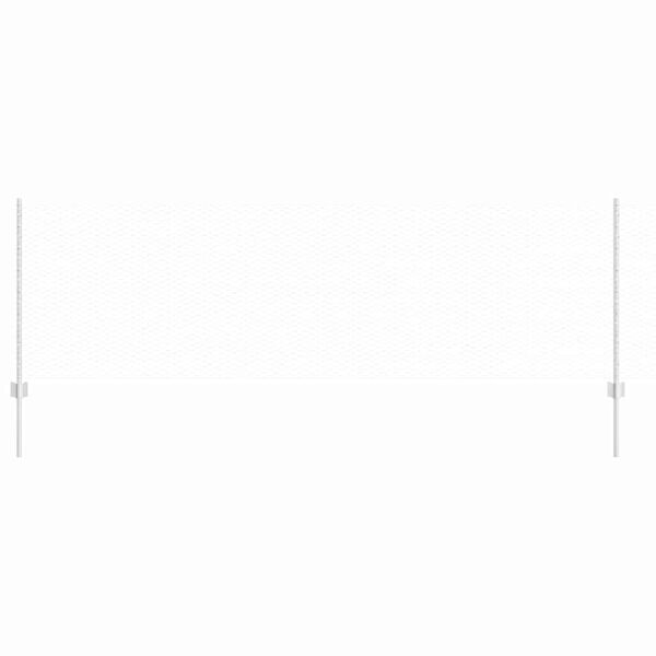 vidaXL Fence with Post Silver 0.8 x 25 m Steel