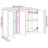 vidaXL Sideboard Old Wood 102x33x75 cm Engineered Wood