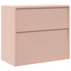 vidaXL Storage Cabinet Pink 80 x 40 x 70 cm Steel
