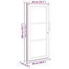 vidaXL Front Door White PVC
