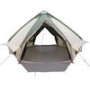 vidaXL Teepee Tent with Roof Green and White 490 x 410 x 210 cm